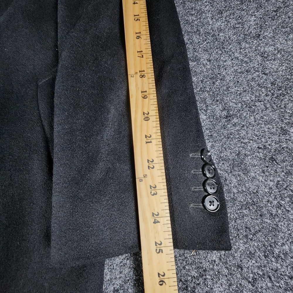 Stafford Overcoat Top Coat Winter Coat Men's 38S Black Wool blend Casual Preppy - Picture 10 of 11